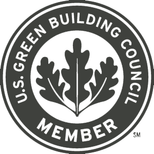 badge stating " U.S.Green building council member"